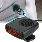 Calefactor cerámico para coche 12 V | Ajustes de calefacción y ventilador de 150–300 W | Desempañado y calefacción rápid