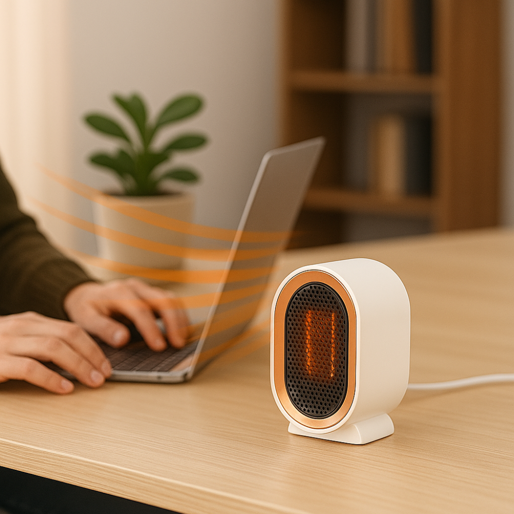 Calefactor cerámico portátil de bajo consumo para casa y oficina