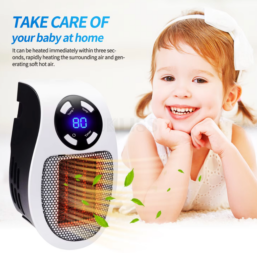 Calefactor portátil LuxaHeat Elegant para calidez confortable en cualquier lugar