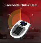 Calefactor portátil LuxaHeat Elegant para calidez confortable en cualquier lugar