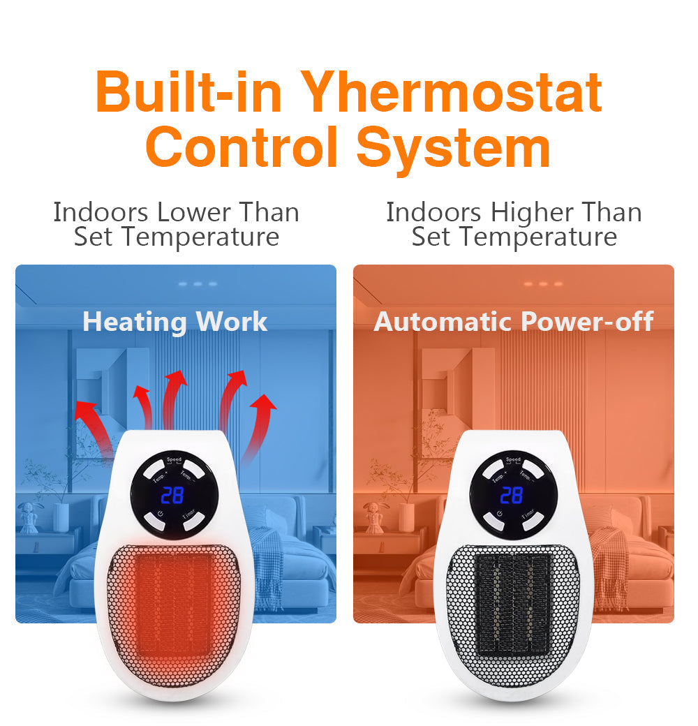 Calefactor portátil LuxaHeat Elegant para calidez confortable en cualquier lugar