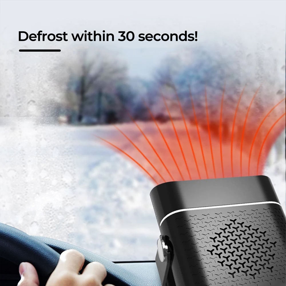 Calefactor portátil para coche con ventilador y desempañador rápido de 12 V