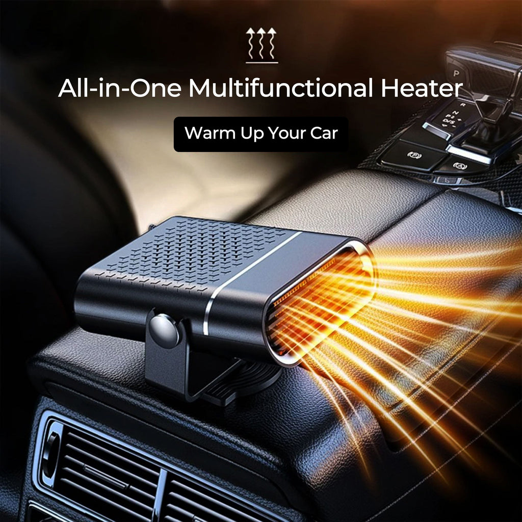 Calefactor portátil para coche con ventilador y desempañador rápido de 12 V