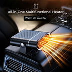 Calefactor portátil para coche con ventilador y desempañador rápido de 12 V