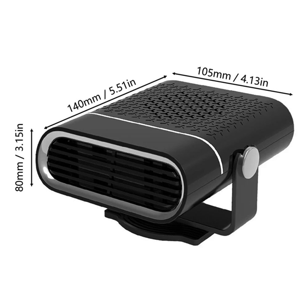 Calefactor portátil para coche con ventilador y desempañador rápido de 12 V