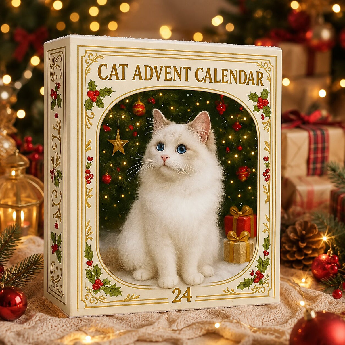 Calendario de adviento con gatos 2026