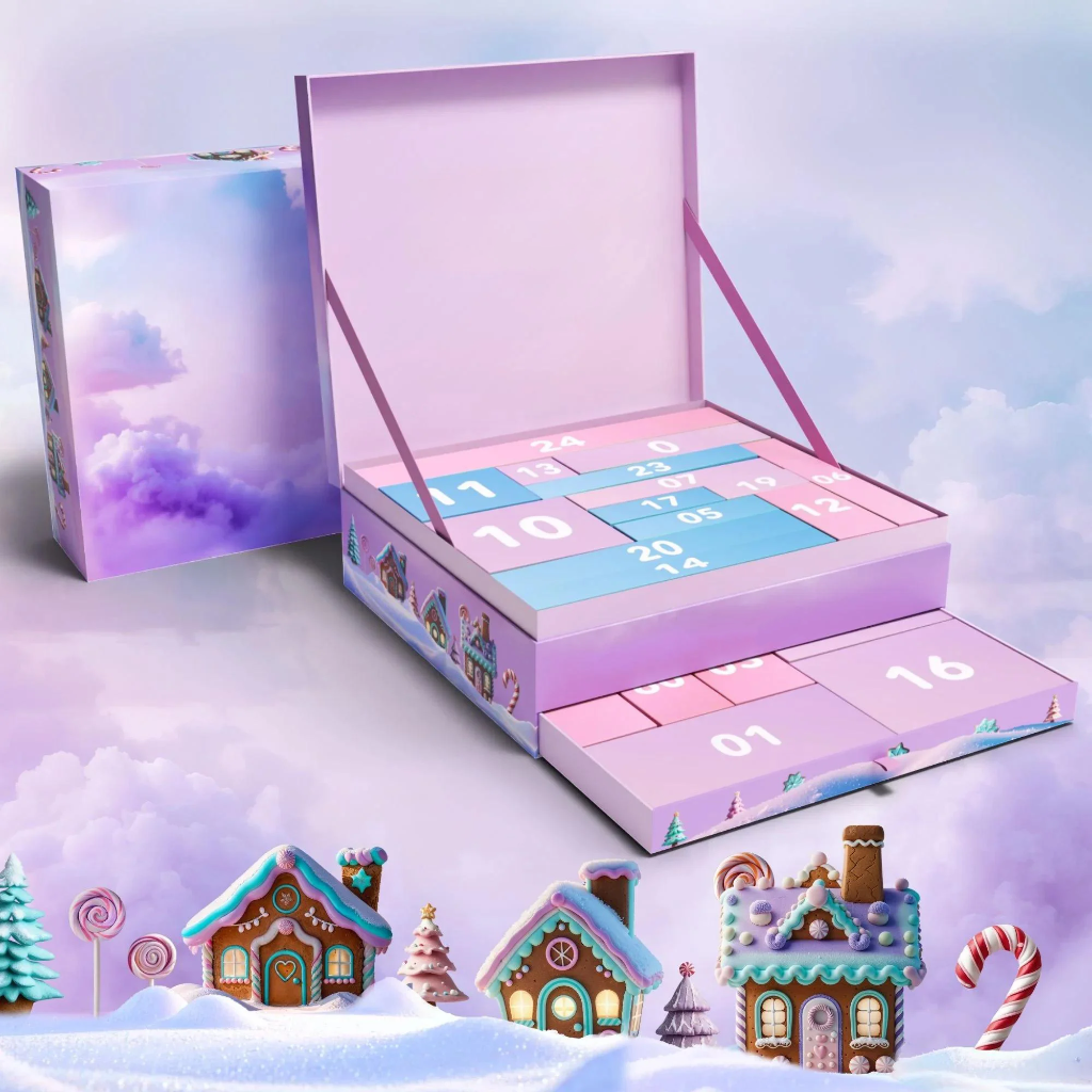 Calendario de Adviento con set de manualidades para Navidad | 24 cajas con sorpresas DIY | Actividad creativa para grand