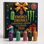 Calendario de adviento de bebidas energéticas 24 días