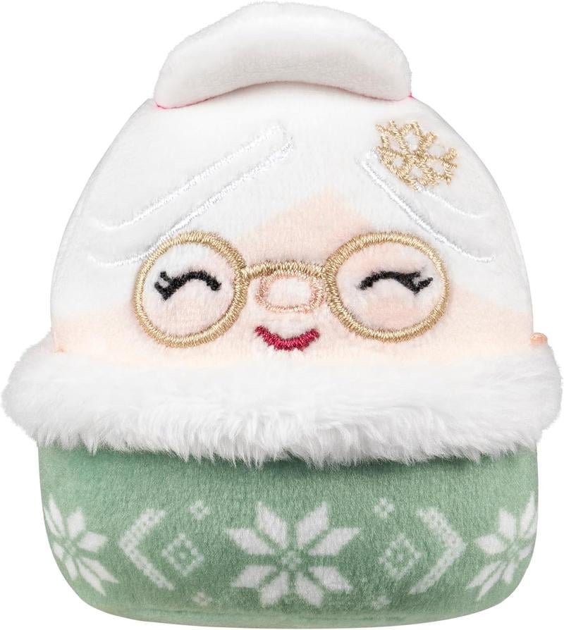 Calendario de adviento de peluche con 24 mini peluches navideños, una sorpresa diaria de 6,5 cm para niños y coleccionis