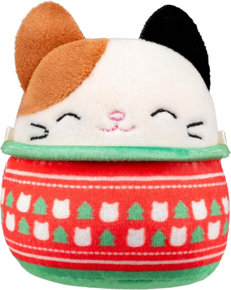Calendario de adviento de peluche con 24 mini peluches navideños, una sorpresa diaria de 6,5 cm para niños y coleccionis