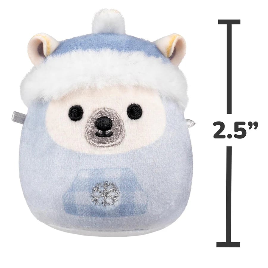 Calendario de adviento de peluche con 24 mini peluches navideños, una sorpresa diaria de 6,5 cm para niños y coleccionis