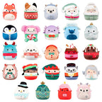 Calendario de adviento de peluche con 24 mini peluches navideños, una sorpresa diaria de 6,5 cm para niños y coleccionis