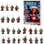 Calendario de Adviento de Salchichas 2024 – 24 días de cuenta atrás navideña con figuras divertidas para amantes de los 