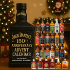 Calendario de adviento de whisky 2025 con 24 botellas miniatura coleccionables (sin alcohol)