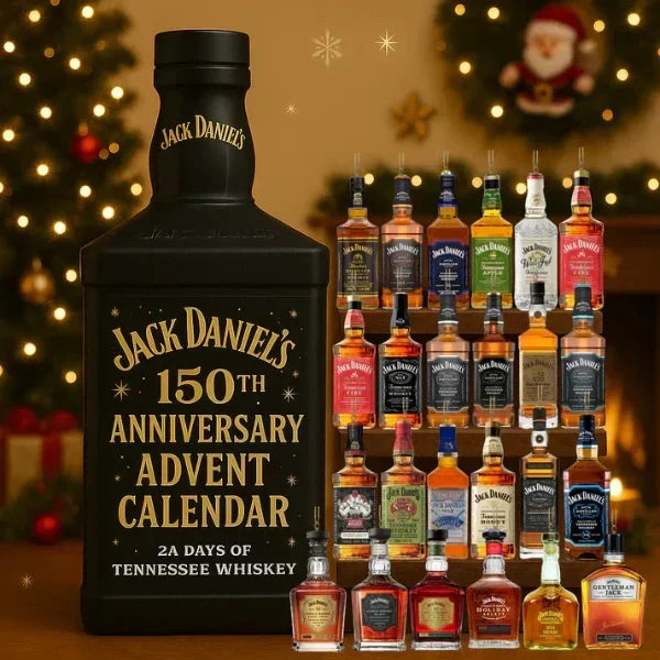 Calendario de adviento de whisky 2025 con 24 botellas miniatura coleccionables (sin alcohol)