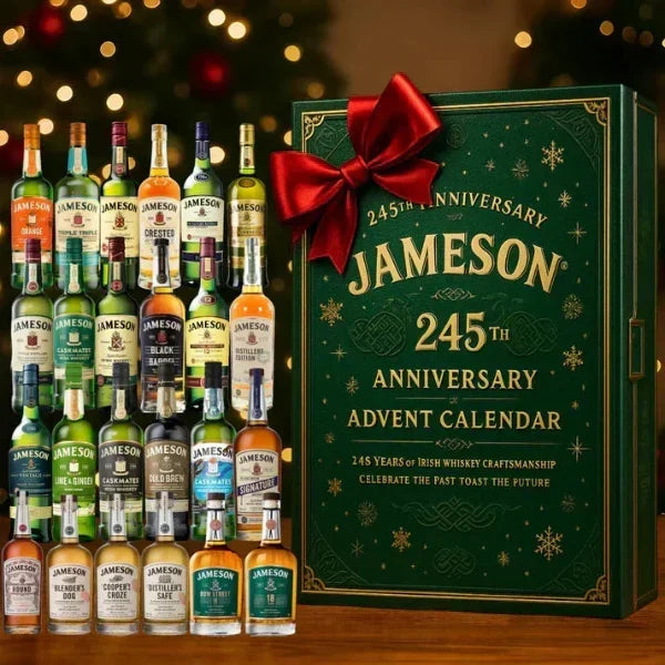 Calendario de adviento de whisky 2025 con 24 botellas miniatura coleccionables (sin alcohol)