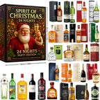 Calendario de adviento de whisky 2025 con 24 botellas miniatura coleccionables (sin alcohol)