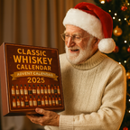 Calendario de adviento de whisky 2025 con 24 botellas miniatura coleccionables (sin alcohol)