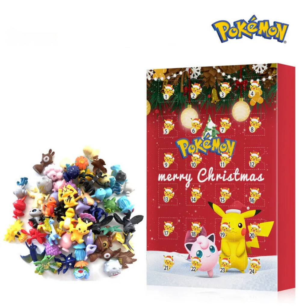 Calendario de Adviento Pokémon 2026 — 24 Figuras 3D Sorpresa