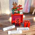 Calendario decorativo de Navidad de madera