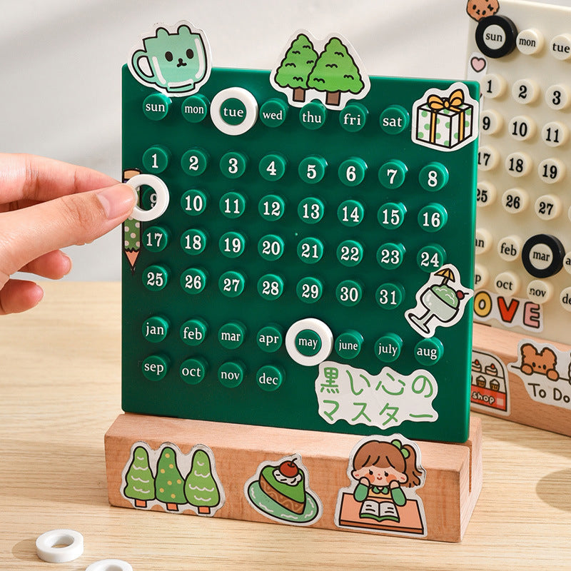 Calendario eterno de madera