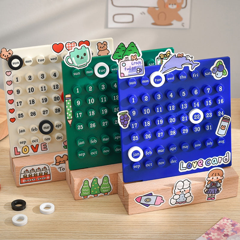 Calendario eterno de madera