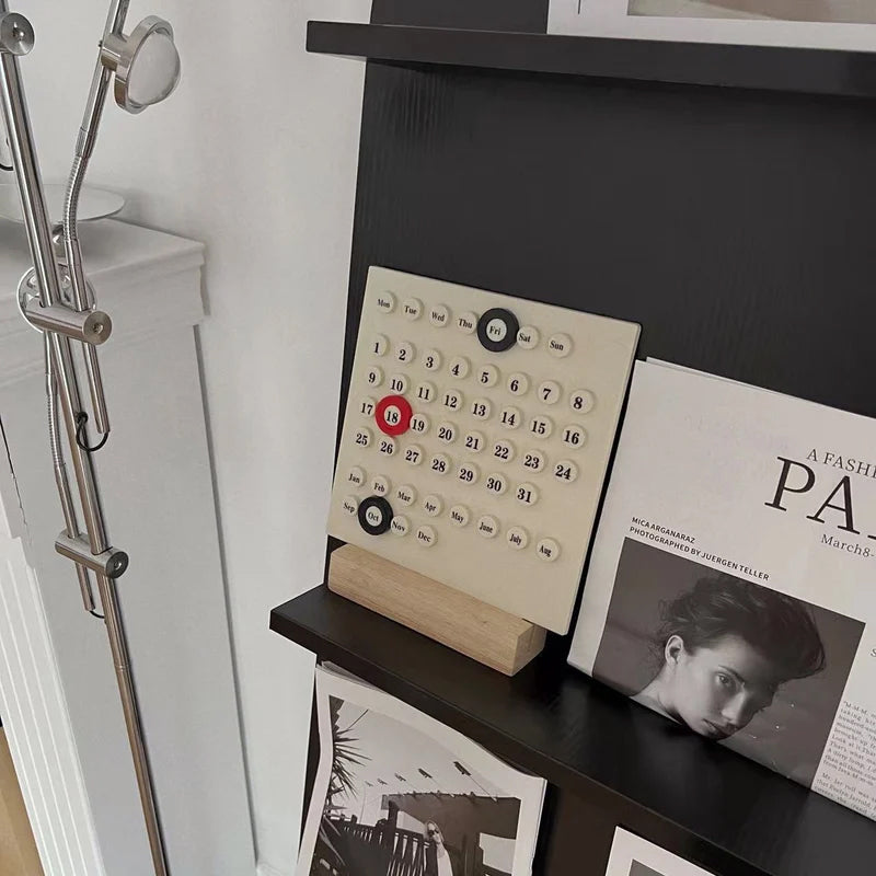 Calendario eterno de madera