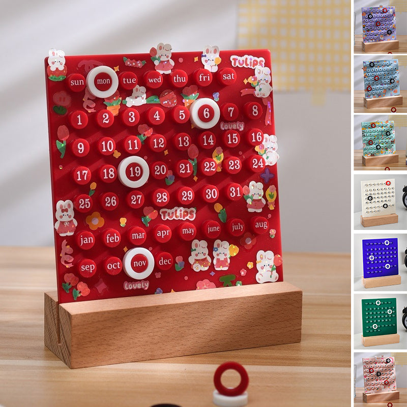 Calendario eterno de madera