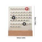 Calendario eterno de madera
