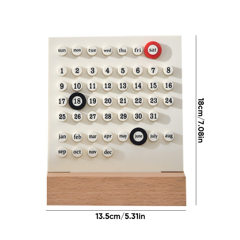 Calendario eterno de madera