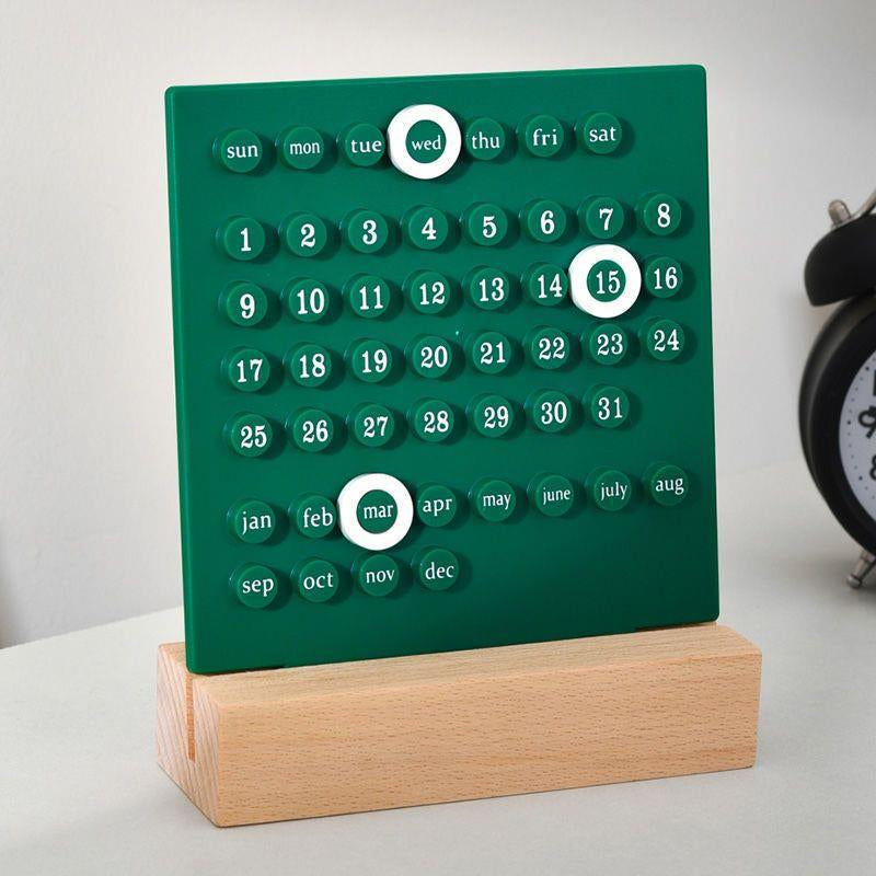 Calendario eterno de madera
