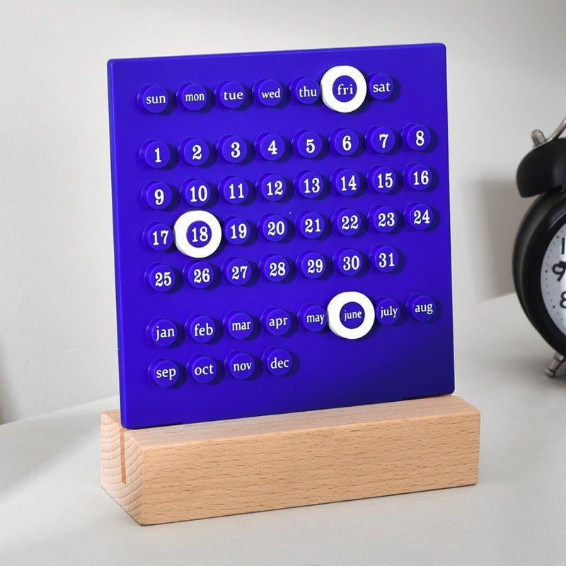 Calendario eterno de madera