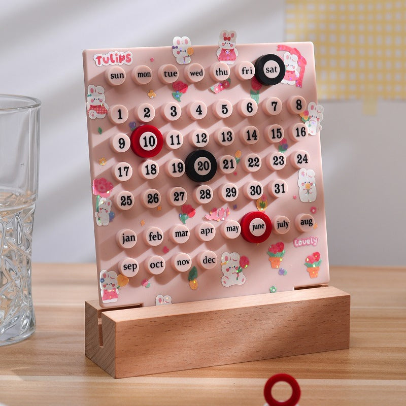 Calendario eterno de madera