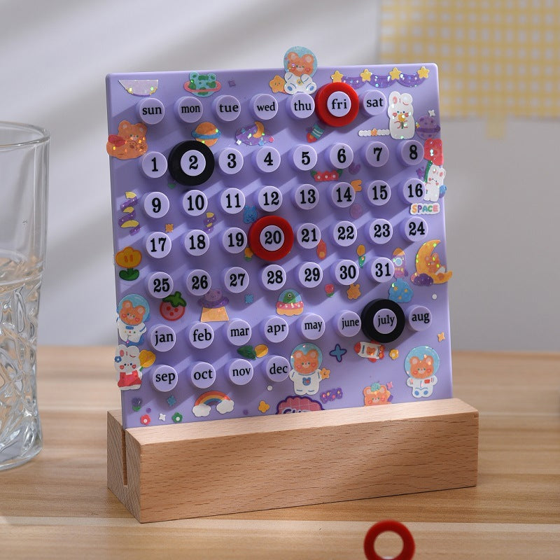 Calendario eterno de madera
