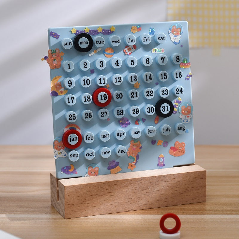Calendario eterno de madera