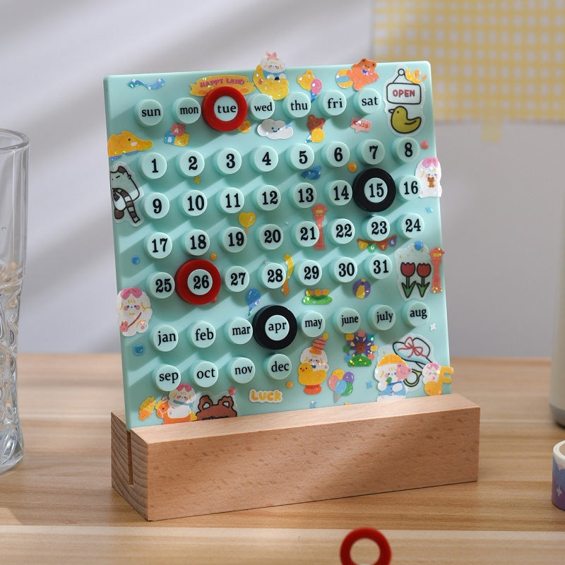 Calendario eterno de madera