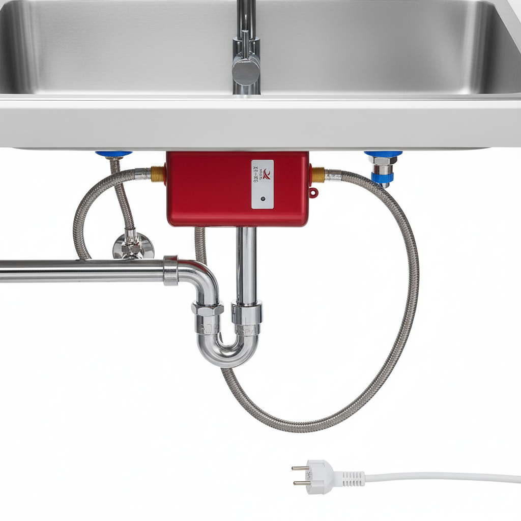 Calentador de agua eléctrico instantáneo con protección de temperatura