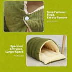 Cama cerrada de invierno para gatos extraíble y lavable
