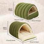 Cama cerrada de invierno para gatos extraíble y lavable