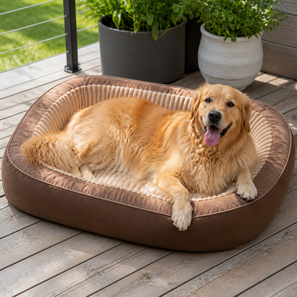 Cama ortopédica antideslizante extragrande para perros