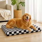 Cama ortopédica para perros con espuma viscoelástica y base antideslizante (funda extraíble)