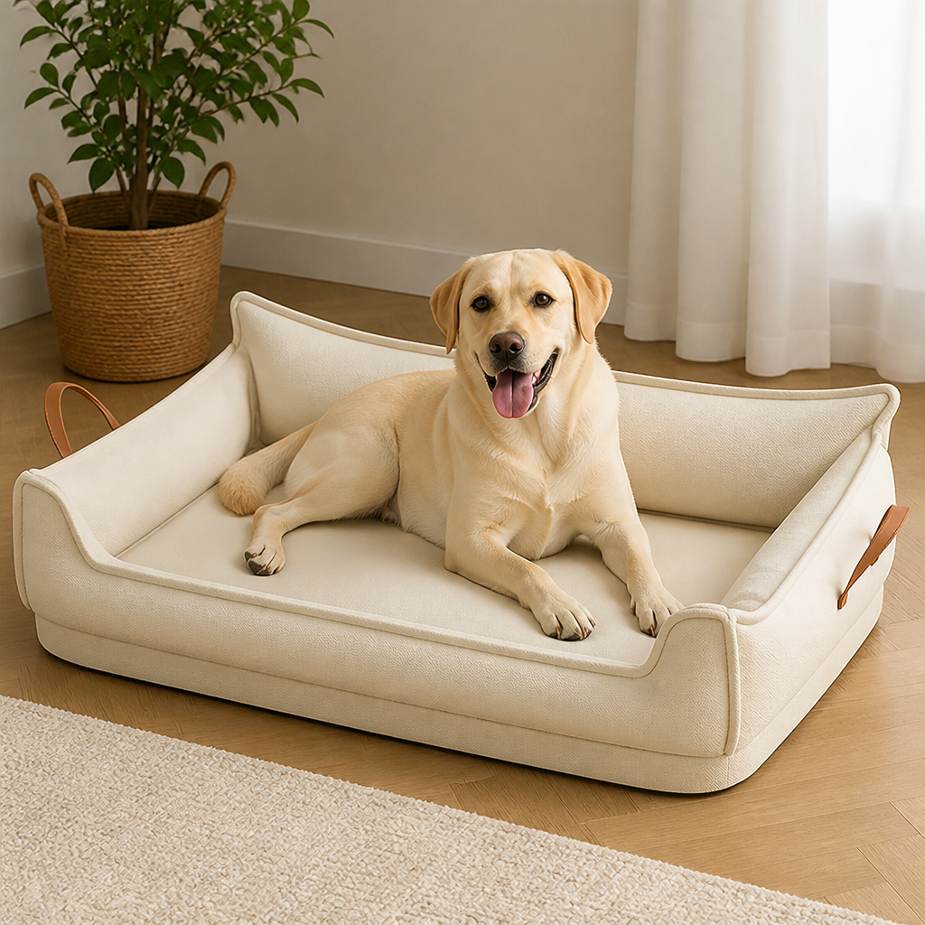 Cama ortopédica para perros resistente al agua (funda desmontable)