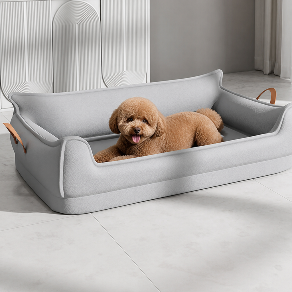 Cama ortopédica para perros resistente al agua (funda desmontable)