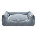 Cama para perros de felpa premium con bordes elevados