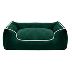 Cama para perros de felpa premium con bordes elevados