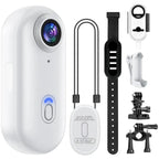 Cámara de acción portátil resistente al agua | 4K Ultra HD con tarjeta de 128 GB