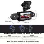 Cámara de coche 4 canales FHD con visión 360°