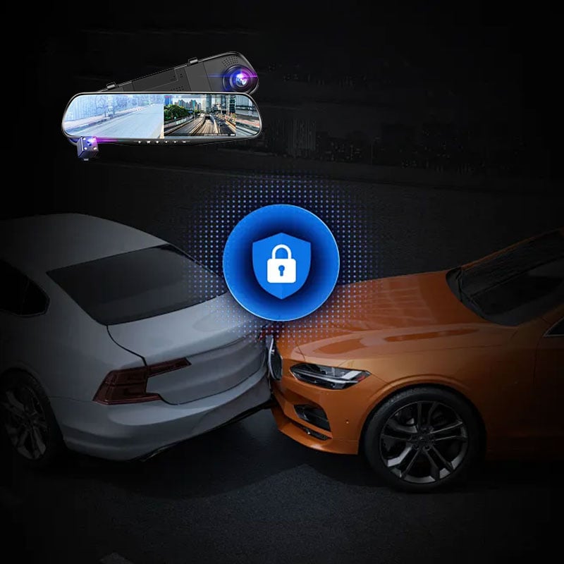 Cámara de coche con doble grabación frontal y trasera HD y visión nocturna