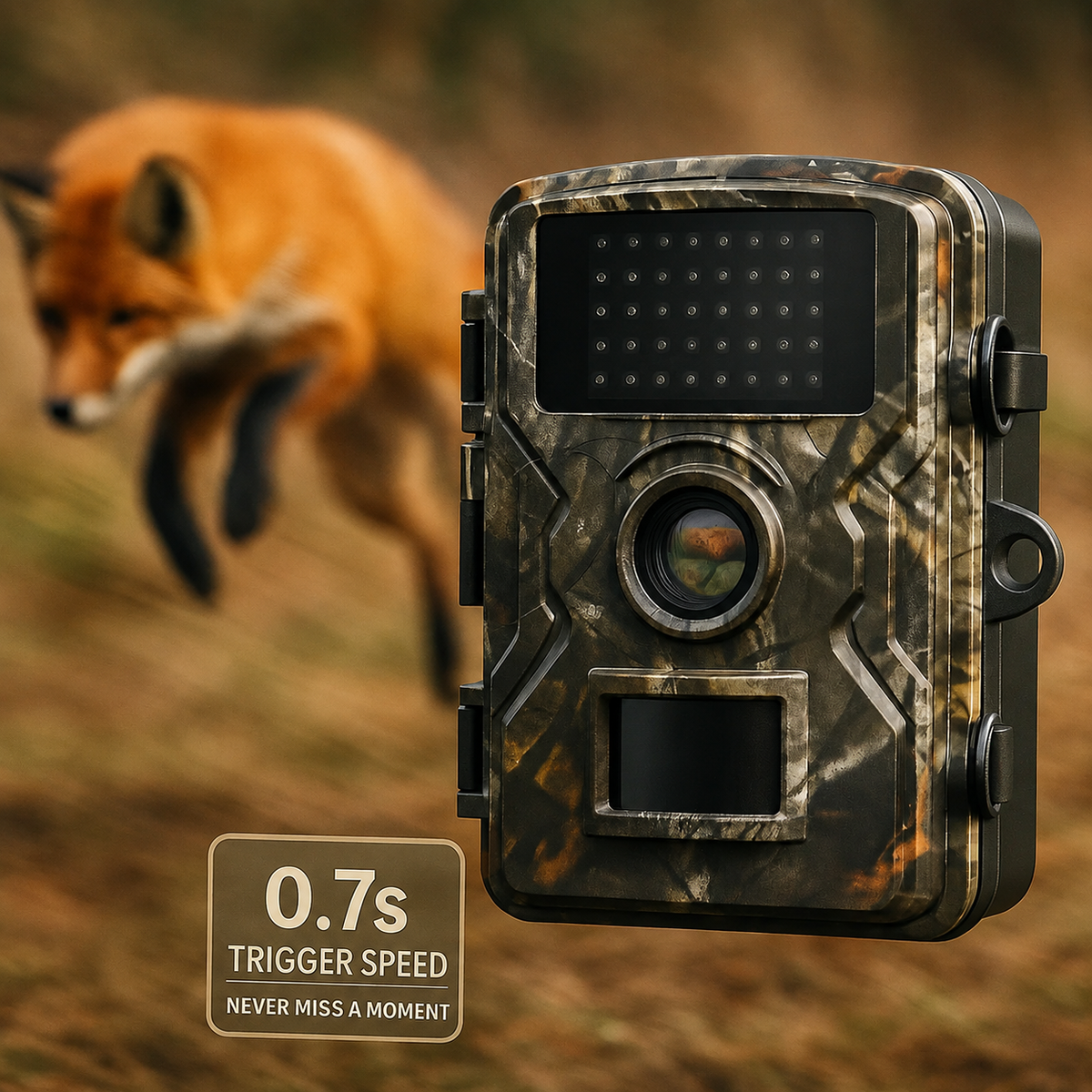 Cámara de fototrampeo para exteriores con visión nocturna