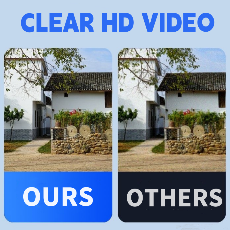 Cámara de vigilancia HD impermeable con visión nocturna